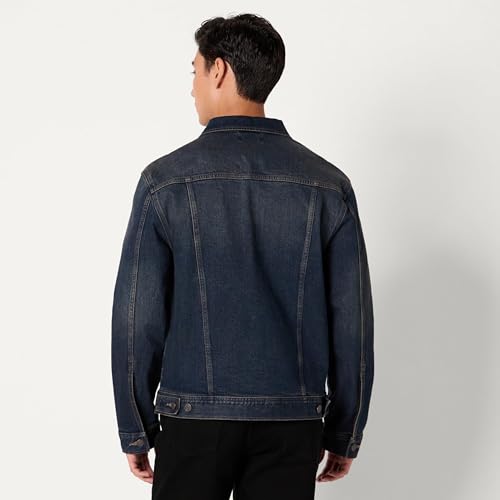 Amazon Essentials Men's Low Stretch Regular-Fit Denim Jacket - Image 4