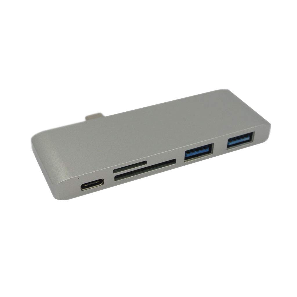 Type-C to USB3.0 Data Hub Adapter Charging Data Converter Card Reader Grey-image-47