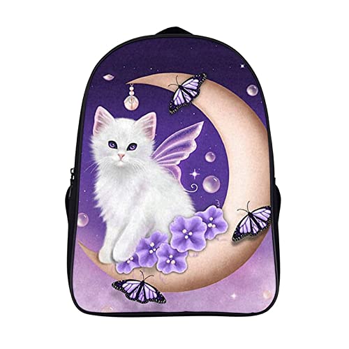 Sac à dos adolescent mignon chat grand volume 40x28x16cm