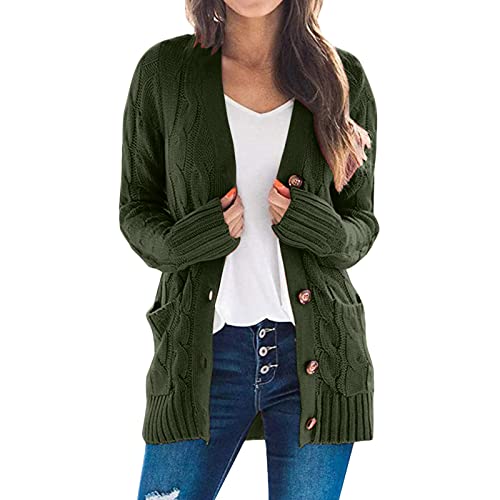 Women's Long Cardigans Boho Patchwork Cardigan Sleeve Open Front Knit Sweaters Coat Cardigan Sweaters with Pockets