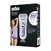Braun Silk-épil Lady Shaver, Damenrasierer elektrisch, 3-in-1 Elektrischer Rasierer, Trimmer- und Peeling-System, Wet…