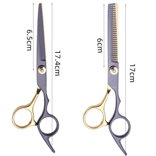 Kit Profissional de Cabeleireiro Tesouras Pentes Escovas Capas e Outros Acessórios de Cabeleireiro F