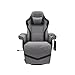 RESPAWN 900 Console Gaming Recliner with Footrest and Lumbar Support - Comfortable Ergonomic Gaming Chair with Headrest, No Wheels, Reclining, Heavy Duty, Racing Style Video Game Chairs - Gray Fabric