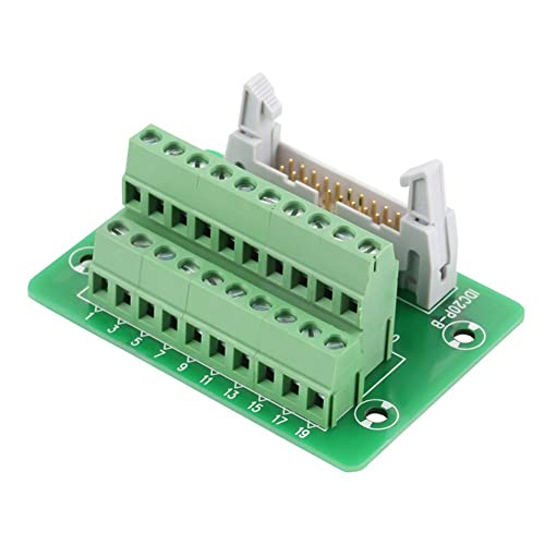 Placa de ruptura IDC20 para riel DIN con conector macho de 20 pines C45 3