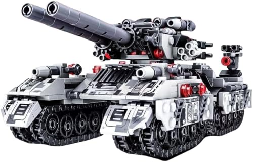 戦車、軍用装甲車両、子供の知育玩具、積み木、大きな装飾品、タイプ戦車など。他のブランドの戦車や軍の兵士の戦車と互換性があります。男の子用の積み木組み立て玩具、軍用車、装甲車両 (A)