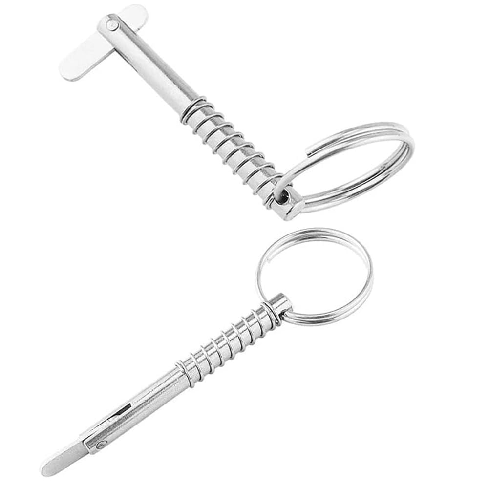 Perno a sgancio rapido inossidabile 316 6.3mm x 51mm 2 pezzi perni a molla marini