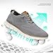 Men's Casual Dress Shoes Fashion Mesh Oxfords Business Walking Work Sneakers Comfortable Lightweight Soft Sole Grey