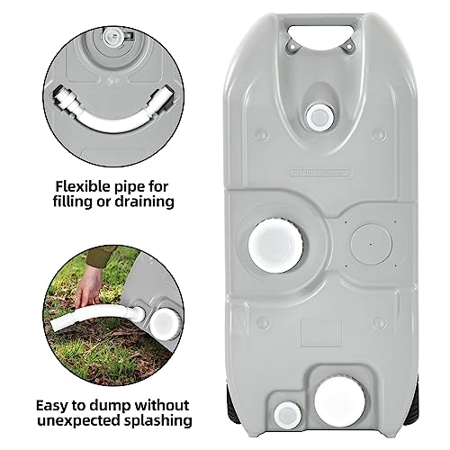 Yitahome MAYIH0009610MA 10.6 Gallon Large Capacity Portable Water Holding Tank With Metal Handle Odorless Tote thumb #4