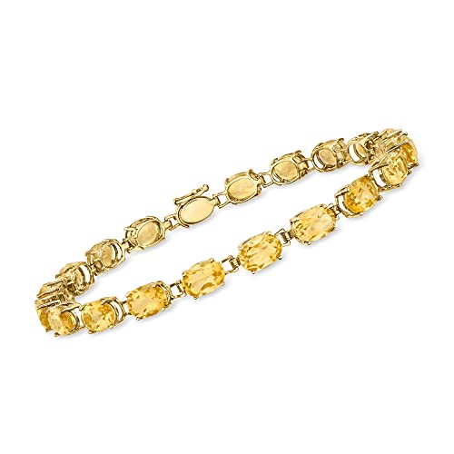 Ross-Simons 17.00 Ct. T.w. Citrine Tennis Bracelet In 14Kt Yellow Gold. 7 Inches #TOP24