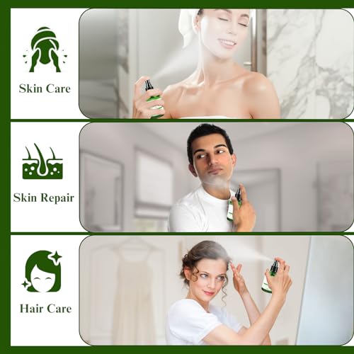 BIGHTURE Aloe Vera Spray for Hydrating Nourishing Facial Skin in Winter, Aoe Vera Spray Extract from Freshly-cut Aloe and Cucumber Essence for Moisturizing Skin, Fast Absorbing, Easy to carry, 1.73 oz