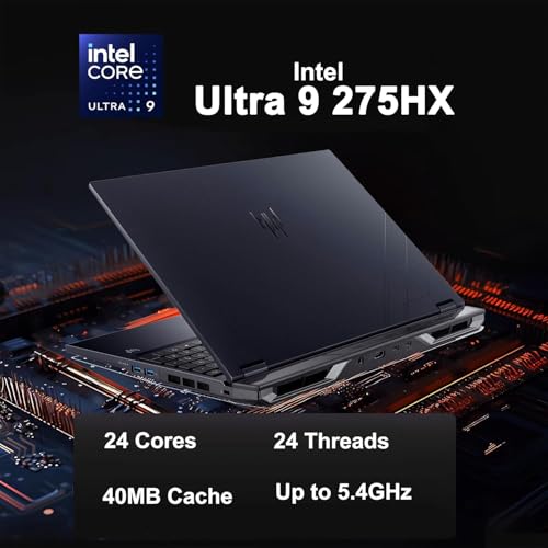 Image of Acer Predator Helios Neo 16 AI Gaming Laptop, 16 inch 240Hz IPS 2.5K Display, RTX 5070 Ti 12GB GDDR7, Intel Ultra 9 275HX 24-Core CPU, 64GB DDR5 RAM, 4TB SSD, Backlit KB, Thunderbolt 4, Win 11
