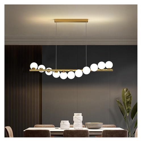 Lustre moderne longue table pour un éclairage de plafond homogène sans ombre