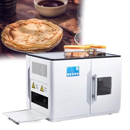 GESAIDES Vollautomatischer Roti-Maker, Elektrische Maschine zur Herstellung von Chapati-Tortilla-Pfannkuchen, eine Taste zum Einmaligen Zubereiten von 20 Stück, für Chapati, Mehl-Tortilla