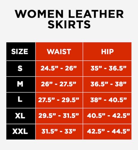 Decrum Real Leather Skirts for Women - Trendy Casual Womens Leather Skirt Fashionable4