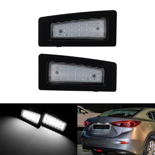 Luces de matrícula para Mazda CX-3 2016-2025 conjunto de iluminación B45A512L0B 2