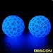 Bescon Glowing Polyhedral 100 Sides Dice Acid Blue, Luminous D100 Dice, 100 Sided Cube, Glow in Dark D100 Game Dice