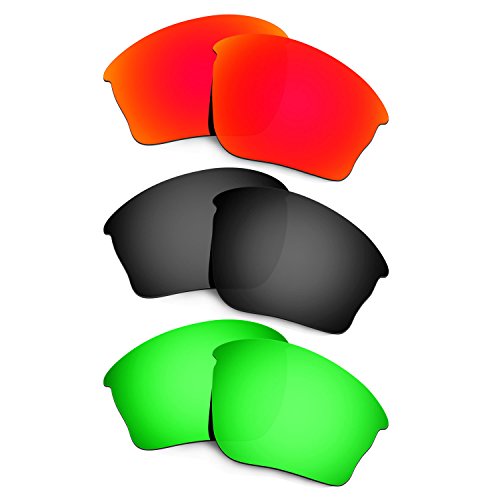 Lentes de repuesto para Oakley Half Jacket XLJ cristales rojo verde y negro de recambio