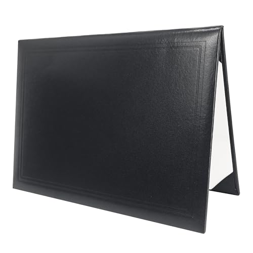 GraduatePro Porte Diplome A4 Couverture Certificat Dossier de Présentation-Noir