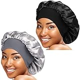 【Fácil de cuidar】: el gorro de noche de raso elástico es muy ligero y fácil de llevar. Se puede utilizar durante mucho tiempo y muchas veces. Se puede lavar a mano o a máquina en agua caliente.