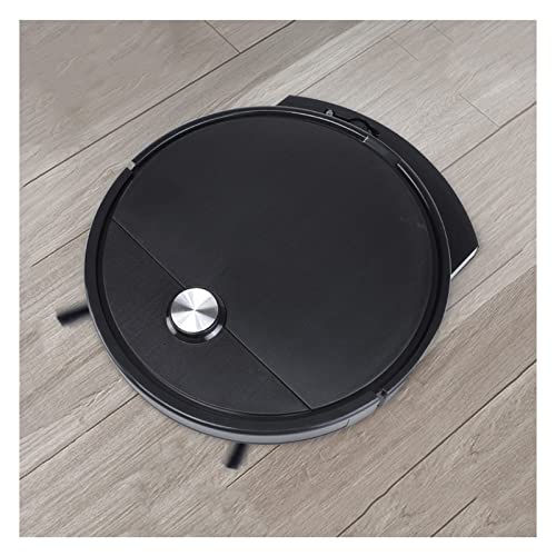 Robot Aspirador, Superdelgado, 2800 Pa De SuccióN Fuerte, Silencioso, Limpia Pelos De Mascotas, Seco Y HúMedo, Pisos Duros A Alfombras De Pelo Mediano, Herramienta De Limpieza Hogar,Black Cover
