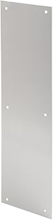 Prime-Line J 4581 Door Push Plate, 4 In. X 16 In., Satin Aluminum (Single Pack)
