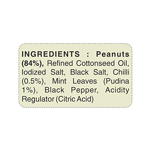 Jabsons Roasted Peanut Nimboo Pudina- 140gm (Pack of 6)(140 Gm X 6)|Jumbo Bharuchi Flavoured Peanuts| Premium Roasted Moongfali |Ready to eat healthy snacksGluten free|Nimbu Pudina