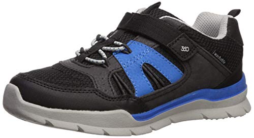 Stride Rite 360 Boy's Dive Girl's and Boy's Machine Washable Athletic Sneaker Shoe, Black, 5 M US Toddler