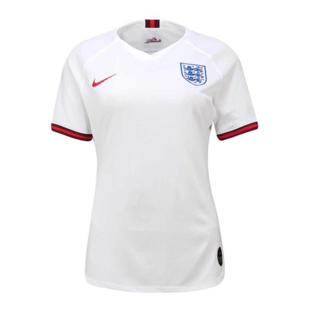 Nike2019-2020 England Home Womens Football Soccer T-Shirt Jersey