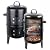 18 Inch Multi-Layer Steel Charcoal BBQ Smoker - Ideal for Outdoor Cooking & Home Parties, Built-in Thermometer & Adjustable Vent System, Versatile Grilling & Smoking