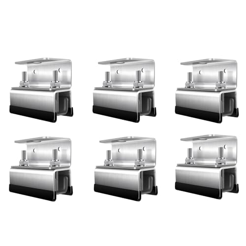 Van Roof Rack Mount Kit,Roof Rack Brackets Compatible with ProMaster, Boxer, Jumper, Ducato,304 Stainless Steel Corrosion-Resistant & Durable (6)
