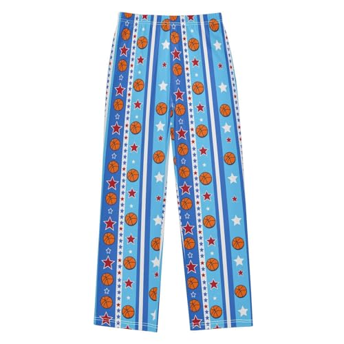 Pajama Pants Cartoon Basketball Star Long Sleep Pants Lounge Bottoms