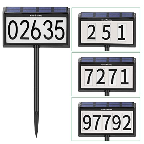 Ensoleille ESHN00C Solar Lighted House Number Plaque, Ensoleille Waterproof Led Address Signs thumb #8