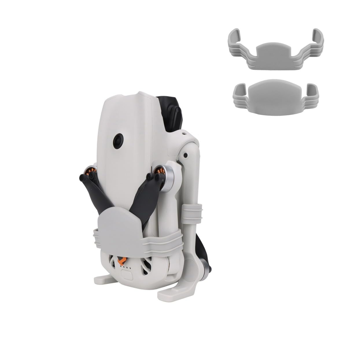 Soporte Fijo de Hélice para DJI Lito X1 para Lito 1 Correa protectora de accesorios Correa del soporte del fijador de la hélice Montaje de pala de paleta para drones estabilizadores (gris)