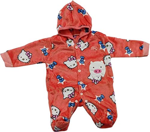 ADRIEL BRINGING JOY® New Born Baby Woolen winter Hood Romper for babies, kids (Gajri)