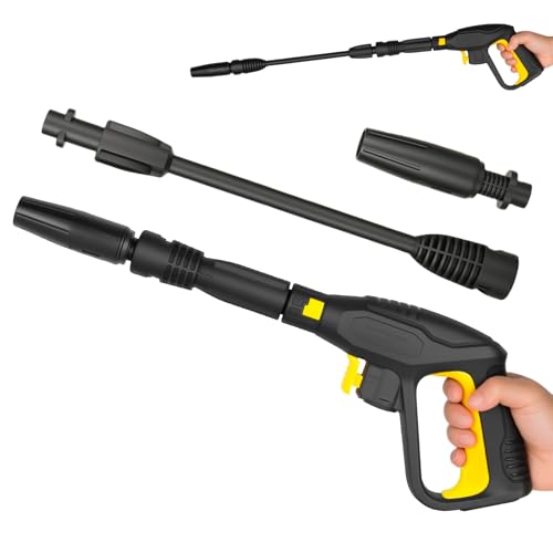 Replacement Pressure Washer Gun with Extension Wand Compatible with Karcher Quick Connect K2 K3 K4 K5 K6 K7 2175PSI Car Wash Lance Trigger Gun Kit with Adjustable Spray Wand Nozzle