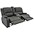 RecPro Charles 67" Powered Double RV Wall Hugger Recliner Sofa RV Loveseat | RV Furniture | Cloth by RecPro