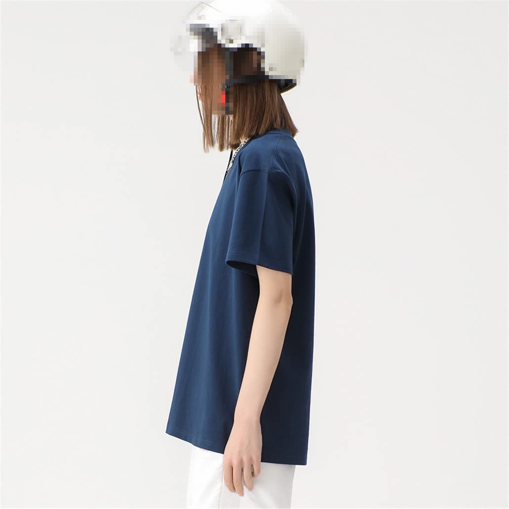 keusyoi Damen Solide Baumwolle T-Shirts Frauen Oversized Casual Weiche T-Shirts Unisex Kurzarm Sommer Shirt Tops
