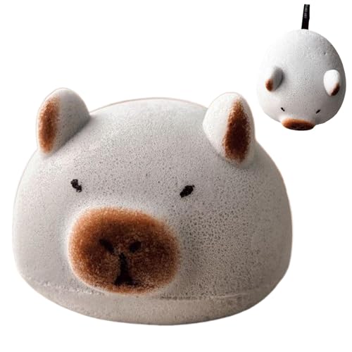 Esponja de baño, esponja de baño de dibujos animados - Exfoliante corporal de ducha,Bola de esponja de baño Capybara, exfoliante de piel suave para limpieza profunda, accesorios creativos