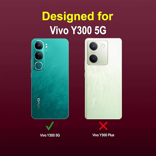 Image of amazon basics Back Case Cover for Vivo Y300 5G | Compatible for Vivo Y300 5G Back Cover | Liquid Silicon Magic Case with Camera Protection | Plum