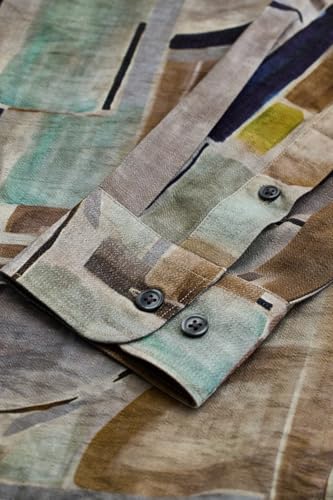Image of SNITCH Casual Wear Full Sleeve Textured Abstract Shirt