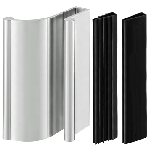 Glass Sliding Shower Door 3 Handle (Chrome Plating) for 1/4 and 3/16 Thick Swing Glass Shower Doors for Frameless Tub Enclosure and Frameless Sliding Shower Doors