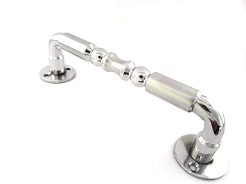 ssiskcon 14mm = 6 inch/ Pack of 4 Stainless Steel Two Tone Finish Damru Design Main Door Pull Handle Solid Bar
