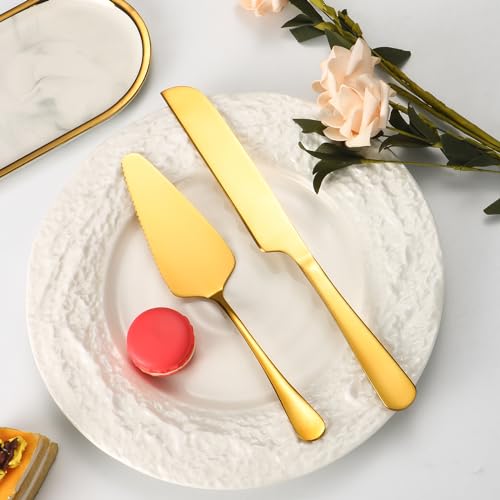 Juego para cortar pastel 50% descuento - 8 piezas acero inoxidable