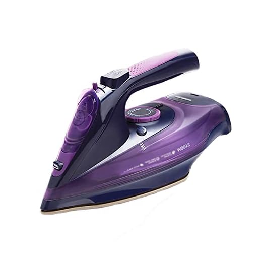 NVIVN Plancha De Vapor Sin Cable, Plancha Eléctrica con Vapor, 2400 W De Salida De Vapor Constante De 45 G/min, Autolimpiante, Antical, Antigoteo, con Mango Antideslizante para Un Manejo Sencillo