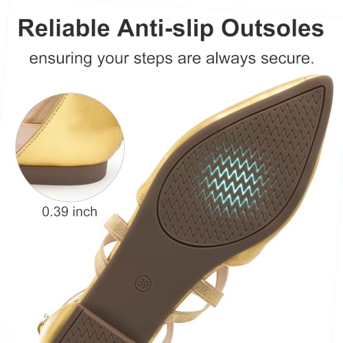 Image of Reimferce Womens Ballet Flats for Wedding: Comfortable Dress Work Flat for 2026 - Ladies Dressy Zipper Walking Shoes