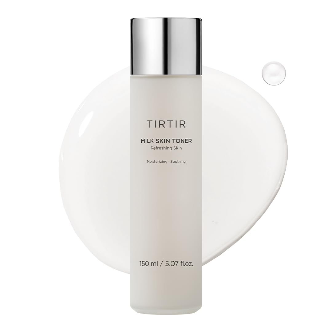 TIRTIR Milk Skin Rice Toner - Deep Moisturizing, Hydrating Toner for face, Niacinamide, Ceramide, Rice Bran Extract, Nature-Oriented Ingredients for Korean Skin Care, Vegan, 5.07 fl.oz.