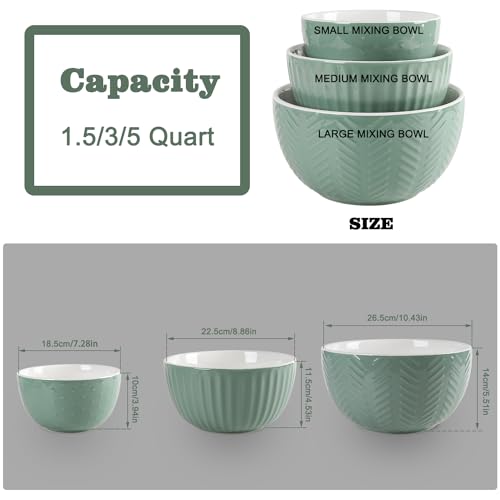 Set de 3 tazones de cerámica para mezclar HAPPY KIT miniatura 6