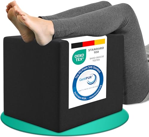 ELONEO Bandscheibenwürfel, Stufenlagerungswürfel zur Stufenlagerung, Stufenbett mit Bezug, Fitness Würfel,