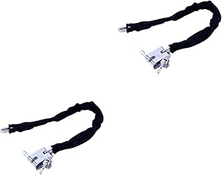 INOOMP 2 Pçs Cadeado De Bicicleta Resistente '+Bicicletas Cadeado De Cabo De Bicicleta Cadeado De Corrente Resistente Cadeado De Corrente De Bicicleta Cadeado De Bicicleta Cadeado De