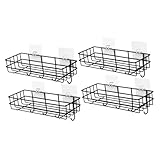 Grille murale en fil de fer – Idéal pour la décoration de salle de bain et la nization. Parfaitement conçu pour contenir du shampooing, de la crème, du gel douche, des gadgets de cuisine et des articles de décoration. Cette solution de rangement polyvalente améliore votre espace tout en offrant de la fonctionnalité. Améliorez votre décoration d'intérieur avec une grille murale élégante et pratique qui complète n'importe quelle pièce.